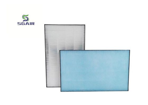 Matériau PP PF Filtres à air Hepa 99,97% avec cadre en papier en feuille d'aluminium