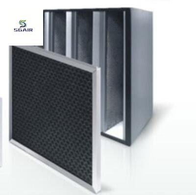 Filtre chimique pour l'élimination des odeurs corrosives