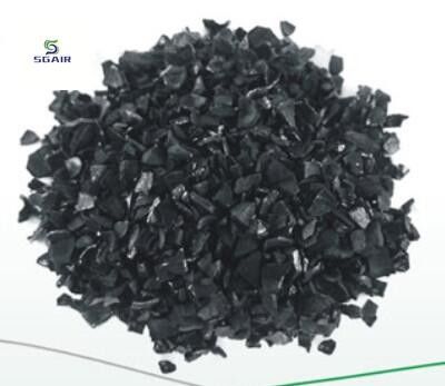 Résistance mécanique élevée Coquille de noix de coco Vitesse d'adsorption rapide du carbone actif