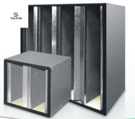 Filtre à air à charbon actif de type V, plus de débit d'air dans un espace limité, facile à installer.
