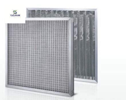 Préfiltre à mailles métalliques multicouches avec mailles ondulées en aluminium et mailles SS