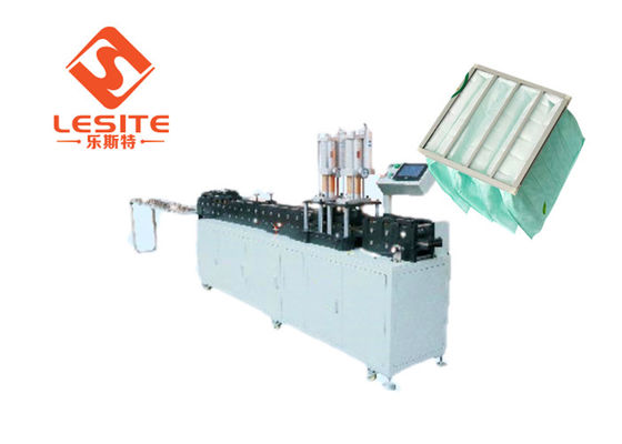 380V / 50Hz alimentation électrique Filtre à air Machine de fabrication de cadre avec système de contrôle Omron Taille de cadre personnalisable