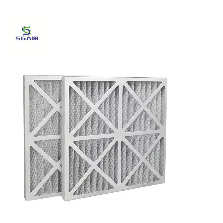 Filtres à air plissés en fibres fines et humides avec filtration à haute efficacité E10-H13