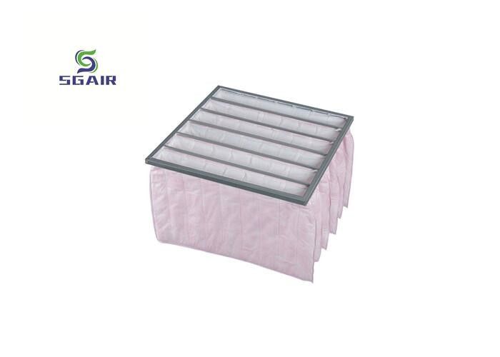 Filtres à air de sac de poche H14 lavable en aluminium recyclé Couleur rose