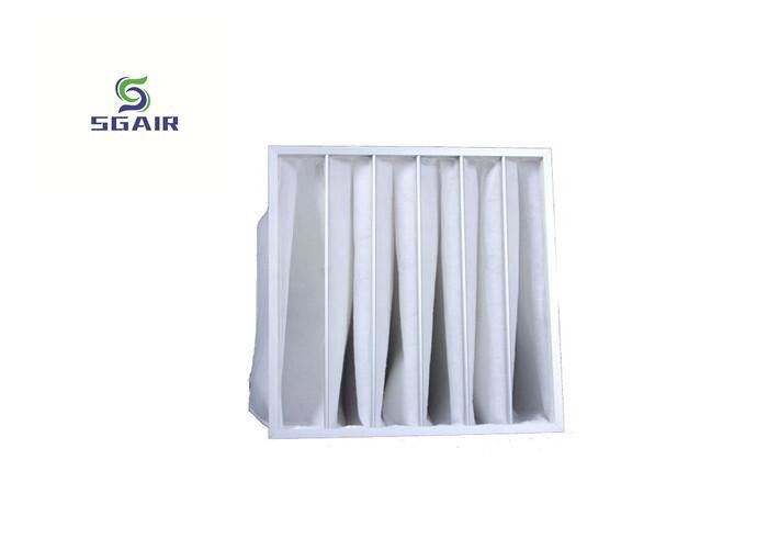 Filtre à sacs en aluminium blanc de 1 micron, filtre à moyenne efficacité
