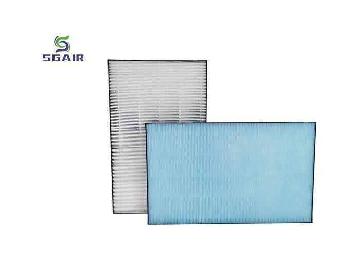 Matériau PP PF Filtres à air Hepa 99,97% avec cadre en papier en feuille d'aluminium