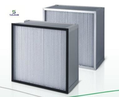 Filtre HEPA à plis profonds pour les systèmes de ventilation industrielle
