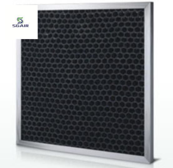 Filtre à air à charbon actif à nid de miel, meilleure adsorption et performance aérodynamique