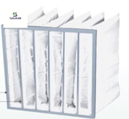 Bonne ventilation Tissus non tissés Filtre à poche moyen Efficacité élevée du filtre