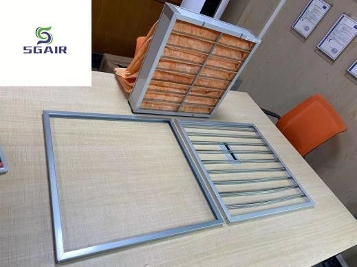 Remplacement de filtre à air en fibre non tissée H13 Hepa pour salle blanche