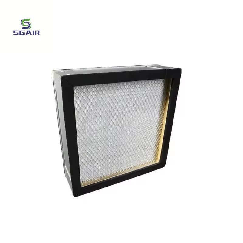 Filtrage à haute efficacité Filtre à air à haute température anti-corrosion plissé