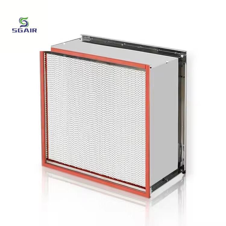 Filtre à air à haute température à partition en feuille d'aluminium Conception modulaire standard