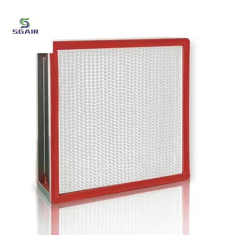 Filtre à air à haute température en acier, inoxydable, filtrant à haute efficacité et précision